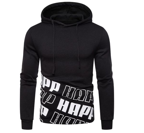 letter printed sports leisure men's pullovers hooded sweatshirt for men outwear tracksuit hoody new, Black
letter printed sports leisure men's pullovers hooded sweatshirt for men outwear tracksuit hoody new, Black