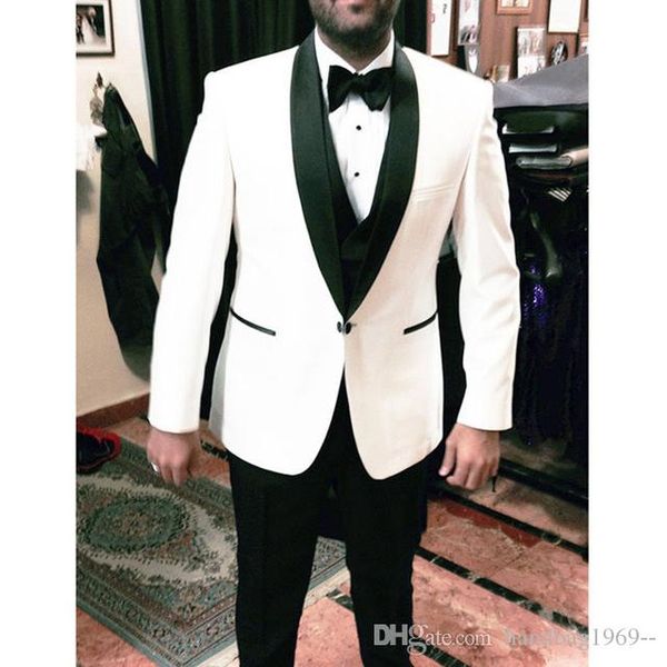 latest design one button ivory groom tuxedos shawl lapel groomsmen man mens wedding suits (jacket+pants+vest+tie) d:261, Black;gray 
latest design one button ivory groom tuxedos shawl lapel groomsmen man mens wedding suits (jacket+pants+vest+tie) d:261, Black;gray