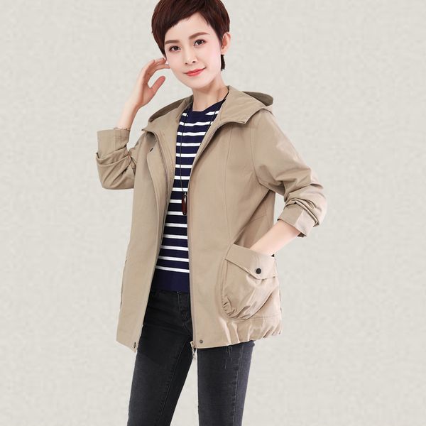 2019 women windbreaker fashion spring autumn loose hooded outwear casual plus size 5xl solid female trench coat high quality, Tan;black
2019 women windbreaker fashion spring autumn loose hooded outwear casual plus size 5xl solid female trench coat high quality, Tan;black