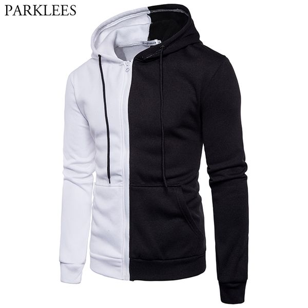 fashion white black patchwork hoodies men women 2018 new slim fit zipper hoody tracksuit male hip hop hit color sudadera hombre
fashion white black patchwork hoodies men women 2018 new slim fit zipper hoody tracksuit male hip hop hit color sudadera hombre