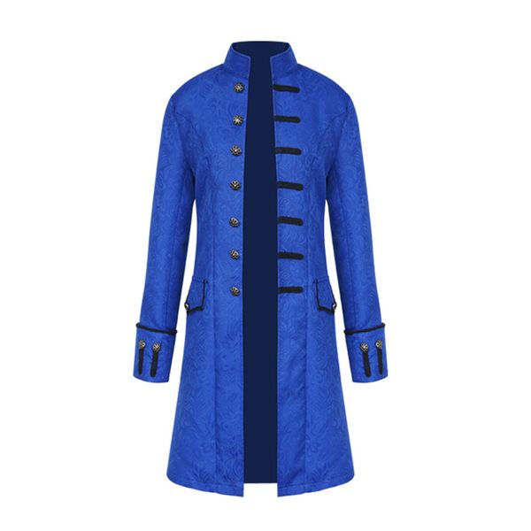 men steampunk vintage coat stand collar single breasted solid jackets male long sleeve slim clothes long trench, Tan;black
men steampunk vintage coat stand collar single breasted solid jackets male long sleeve slim clothes long trench, Tan;black