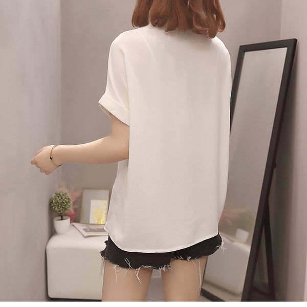korean plus size short sleeve chiffon blouse summer black white women shirt blusas mujer de moda 2020 loose ladies 9988
korean plus size short sleeve chiffon blouse summer black white women shirt blusas mujer de moda 2020 loose ladies 9988