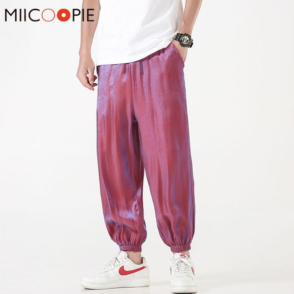 brand multicolor ice silk harem pants men streetwear casual hip hop loose joggers mens trousers soft breathable pantalon hombre, Black
brand multicolor ice silk harem pants men streetwear casual hip hop loose joggers mens trousers soft breathable pantalon hombre, Black