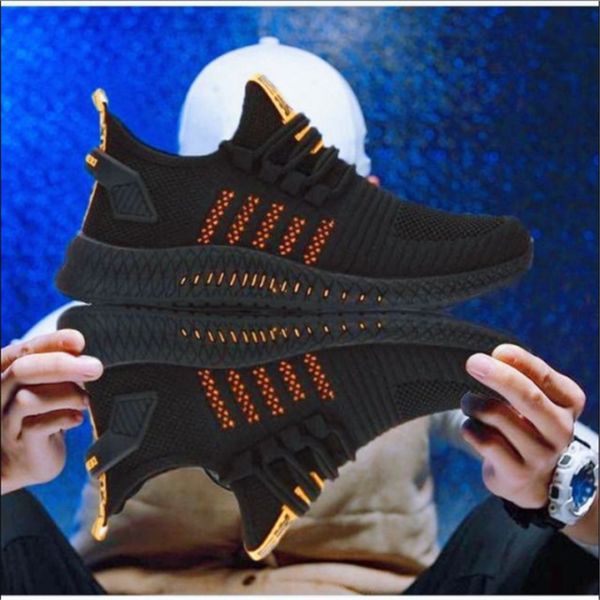 casual men sneakers new mesh lace-up sneakers breathable no-slip for male tennis flying weaving tourist leisure sports shoes, Black
casual men sneakers new mesh lace-up sneakers breathable no-slip for male tennis flying weaving tourist leisure sports shoes, Black