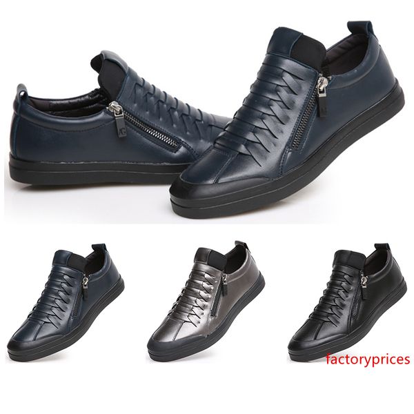 2020 whole sale spring mens shoes leather soft bottom casual shoes soft surface black blue silver sports shoes size 39-44 ing
2020 whole sale spring mens shoes leather soft bottom casual shoes soft surface black blue silver sports shoes size 39-44 ing