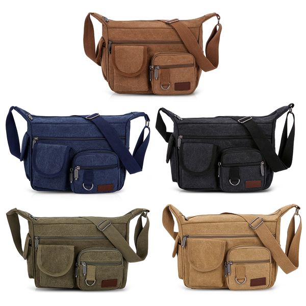 outdoor crossbody bag canvas multi-function zipper closure wide shoulder strap durable scratch-resistant tear-resistant 5 colors
outdoor crossbody bag canvas multi-function zipper closure wide shoulder strap durable scratch-resistant tear-resistant 5 colors