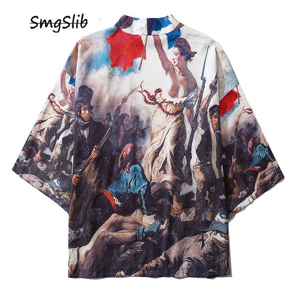 2020 eugene delacroix the liberty leading the people print kimono cardigan jackets shirts streetwear hip hop open front coat, Black;brown
2020 eugene delacroix the liberty leading the people print kimono cardigan jackets shirts streetwear hip hop open front coat, Black;brown