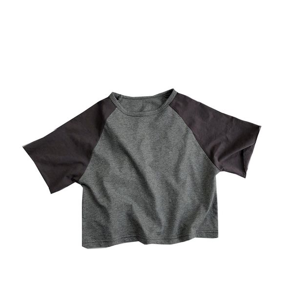 korean children's short-sleeved t-shirt 2020 summer new knitted contrast color raglan sleeves boys girls round neck t-shirt, Blue
korean children's short-sleeved t-shirt 2020 summer new knitted contrast color raglan sleeves boys girls round neck t-shirt, Blue