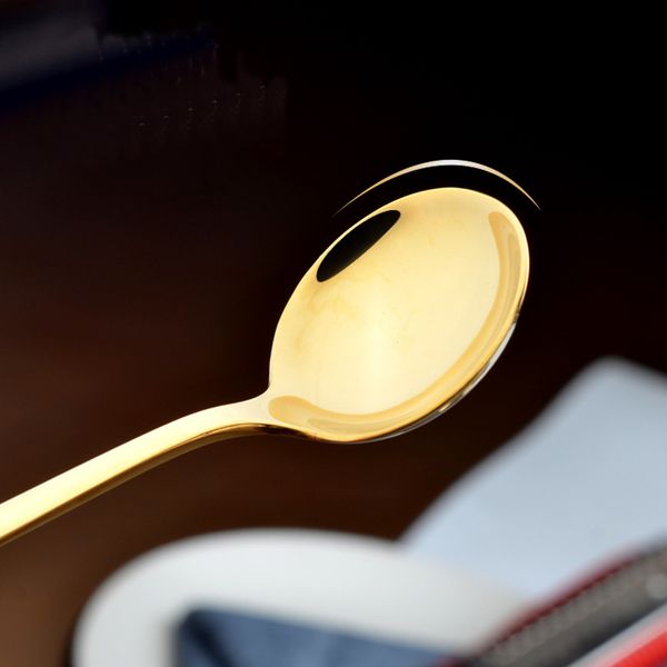 creative polished stainless steel spoon cute long handle round spoon multi-color multi-function for stirring, dessert, coffee
creative polished stainless steel spoon cute long handle round spoon multi-color multi-function for stirring, dessert, coffee