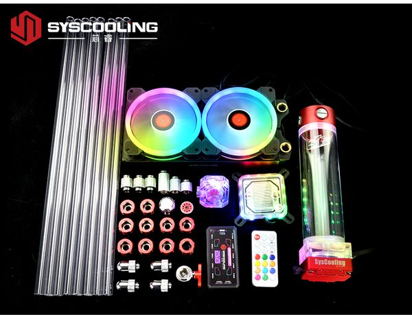 syscooling pc liquid cooling kit for intel cpu lga 1151 2011 socket 240mm copper radiator rgb support
syscooling pc liquid cooling kit for intel cpu lga 1151 2011 socket 240mm copper radiator rgb support