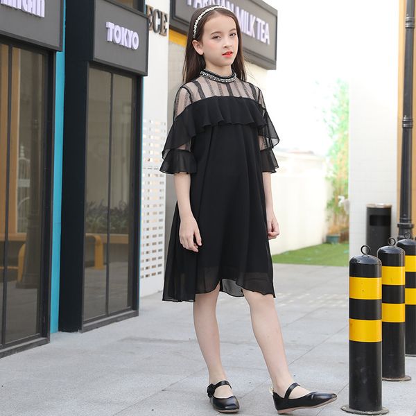 2020 new teenage girls dresses 12 14 years black chiffon dress big girls party evening dress sequined flare sleeve kids clothing, Red;yellow
2020 new teenage girls dresses 12 14 years black chiffon dress big girls party evening dress sequined flare sleeve kids clothing, Red;yellow