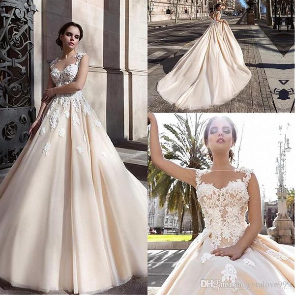 saudi arabic appliques lace wedding dresses flowers button back chapel train elegant bridal gowns vestios de novia, White
saudi arabic appliques lace wedding dresses flowers button back chapel train elegant bridal gowns vestios de novia, White