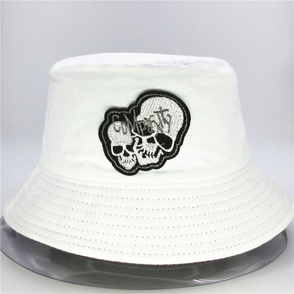the new style double skull embroidery bucket hat fisherman hat outdoor travel sun cap hats for child men and women 08
the new style double skull embroidery bucket hat fisherman hat outdoor travel sun cap hats for child men and women 08