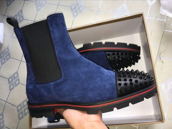 luxury designer man ankle boots red bottom melon boots black calfskin rubber lug sole mens fashion booty famous party wedding
luxury designer man ankle boots red bottom melon boots black calfskin rubber lug sole mens fashion booty famous party wedding