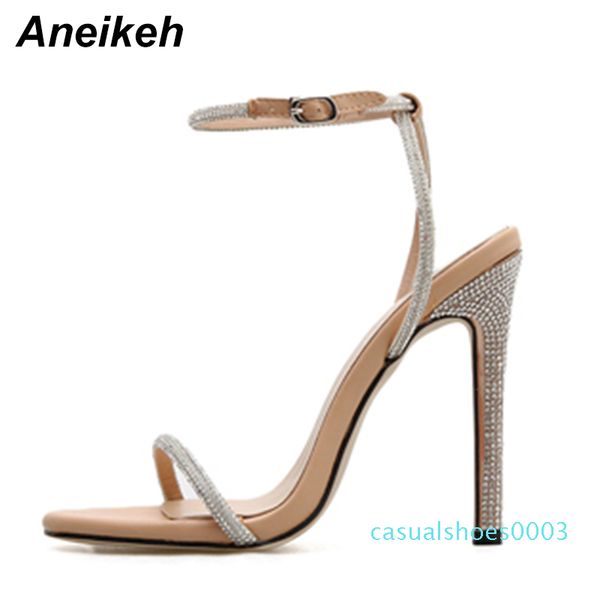 aneikeh summer 2019 concise pu women heeled sandals ankle buckle strap thin high heels round toe party apricot black size 35-40 c03
aneikeh summer 2019 concise pu women heeled sandals ankle buckle strap thin high heels round toe party apricot black size 35-40 c03