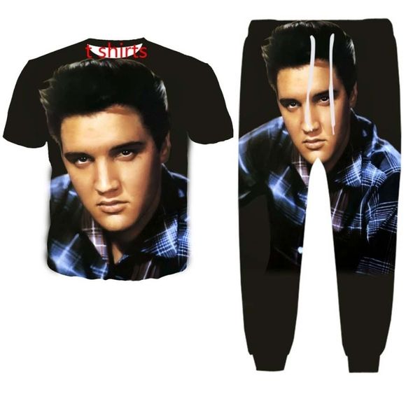 new fashion women/mens elvis presley funny 3d print t-shirt + jogger pants casusal tracksuit sets2, White;black
new fashion women/mens elvis presley funny 3d print t-shirt + jogger pants casusal tracksuit sets2, White;black