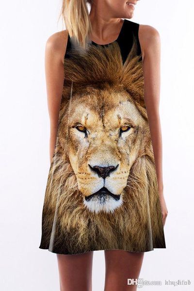 women dress summer crew neck sling sleeveless hip wrap elegant lady yellow lion head print printed skirt casual pencil dresses sz s-xl, Black;gray
women dress summer crew neck sling sleeveless hip wrap elegant lady yellow lion head print printed skirt casual pencil dresses sz s-xl, Black;gray
