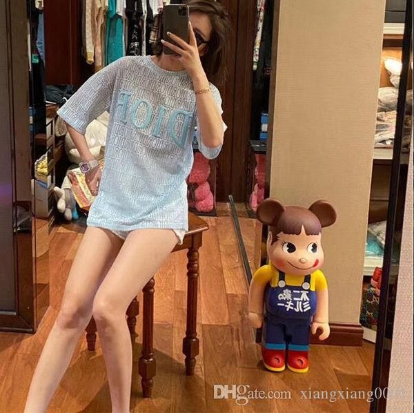 2020 the new summer women's luxury hollow out a t-shirt short sleeves personalized color fashion t-shirts of shipping, White
2020 the new summer women's luxury hollow out a t-shirt short sleeves personalized color fashion t-shirts of shipping, White