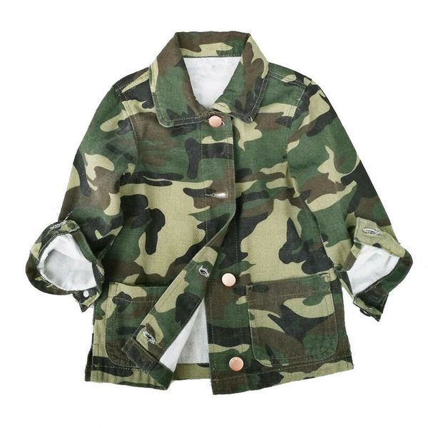 2-8years camouflage children girls autumn spring jacket casual fashion long sleeve coat outerwear, Blue;gray 
2-8years camouflage children girls autumn spring jacket casual fashion long sleeve coat outerwear, Blue;gray