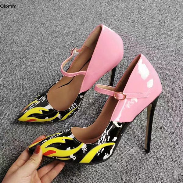 rontic new women mary janes pumps stiletto heels pumps pointed toe gorgeous 3 colors party dress shoes women plus us size 5-15, Black
rontic new women mary janes pumps stiletto heels pumps pointed toe gorgeous 3 colors party dress shoes women plus us size 5-15, Black