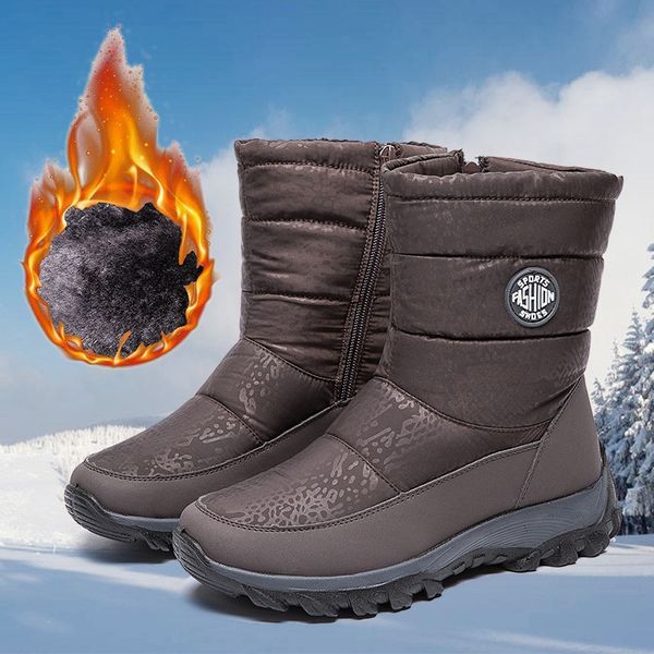 puimentiua snow boots plush warm ankle boots for women winter waterproof women female winter shoes booties, Black
puimentiua snow boots plush warm ankle boots for women winter waterproof women female winter shoes booties, Black