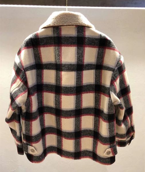 korean style women's overcoat 2019 fall/winter fashion women's plaid coat a974, Black
korean style women's overcoat 2019 fall/winter fashion women's plaid coat a974, Black