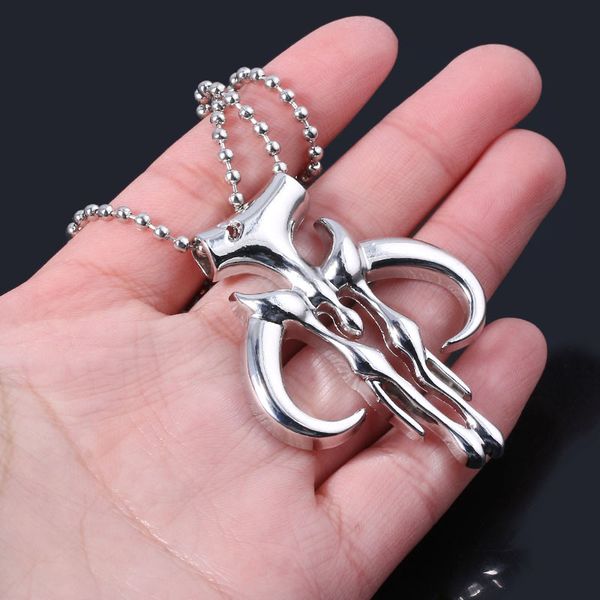 mandalorian symbol pendant necklace boba femythosaur bounty skull pendants men jewelry collar collier femme, Silver
mandalorian symbol pendant necklace boba femythosaur bounty skull pendants men jewelry collar collier femme, Silver