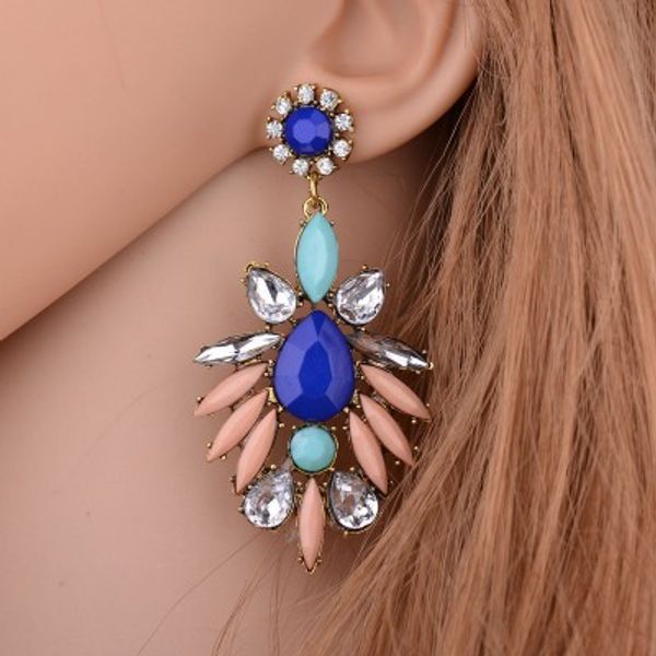 4 colors bohemia jewelry ethnic metal pending crystal stud earrings for women christmas gift e663, Golden
4 colors bohemia jewelry ethnic metal pending crystal stud earrings for women christmas gift e663, Golden