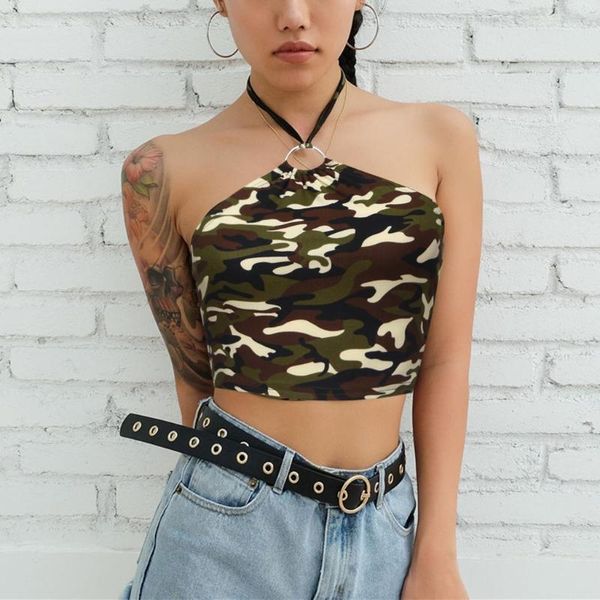 fashion camouflage tunic women short vest women hang neck club party night tank fashion summer sleeveless top, White
fashion camouflage tunic women short vest women hang neck club party night tank fashion summer sleeveless top, White