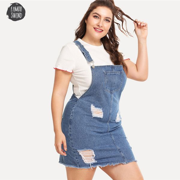 hem distressed denim overall dress summer straps denim ripped clothing women plus size casual sleeveless dress, Black;gray
hem distressed denim overall dress summer straps denim ripped clothing women plus size casual sleeveless dress, Black;gray