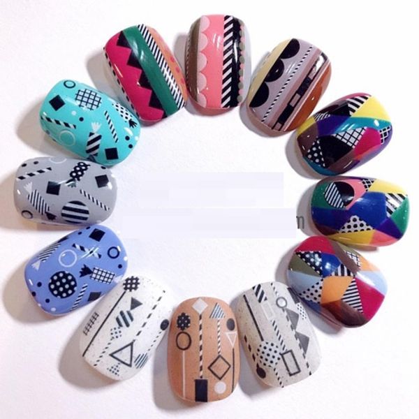 3d nail art sticker hanyi square round geometric triangle template decals tool diy nail decoration tools, Black
3d nail art sticker hanyi square round geometric triangle template decals tool diy nail decoration tools, Black