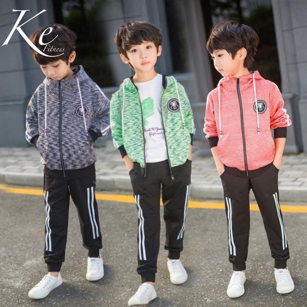 ke new autumn boy girl coat two-piece suit for big children standard casual suit tracksuit sport set kids, Black;blue
ke new autumn boy girl coat two-piece suit for big children standard casual suit tracksuit sport set kids, Black;blue
