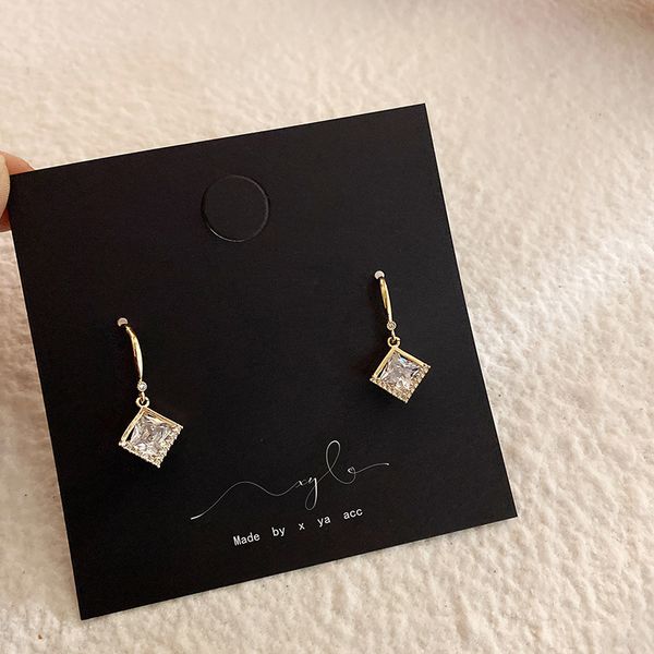 classic colour crystal stone dangle earrings simple square zircon color earrings for women female wedding party jewelry, Silver
classic colour crystal stone dangle earrings simple square zircon color earrings for women female wedding party jewelry, Silver