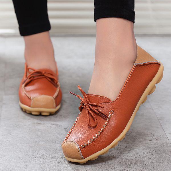 women flats shoes 2019 fashion casual lace-up genuine leather flats femal shoes zapatos mujer spring summer woman, Black
women flats shoes 2019 fashion casual lace-up genuine leather flats femal shoes zapatos mujer spring summer woman, Black