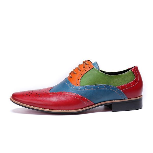 gentlemen formal oxfords genuine leather fashion colorful mens wedding party dress shoes man brogue banquet loafers, Black
gentlemen formal oxfords genuine leather fashion colorful mens wedding party dress shoes man brogue banquet loafers, Black