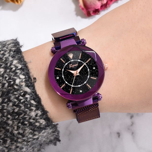 luxury rose gold women watches minimalism starry sky magnet buckle fashion casual female wristwatch waterproof roman numer 4ea, Slivery;brown
luxury rose gold women watches minimalism starry sky magnet buckle fashion casual female wristwatch waterproof roman numer 4ea, Slivery;brown