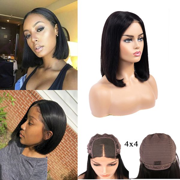 brazilian straight hair short bob wigs adjustable 4x4 lace closure bob human hair wigs nature color human hair bob wig, Black;brown
brazilian straight hair short bob wigs adjustable 4x4 lace closure bob human hair wigs nature color human hair bob wig, Black;brown