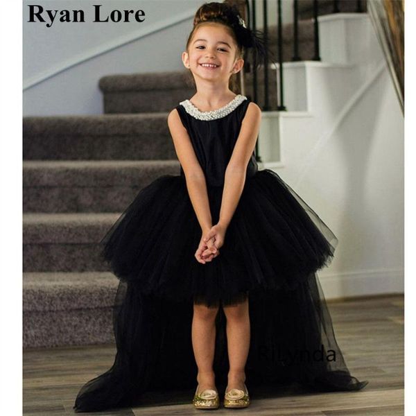 black short front long back flower girl dresses for weddings kids evening party gowns first communion dress princess vestidos, Red;yellow
black short front long back flower girl dresses for weddings kids evening party gowns first communion dress princess vestidos, Red;yellow