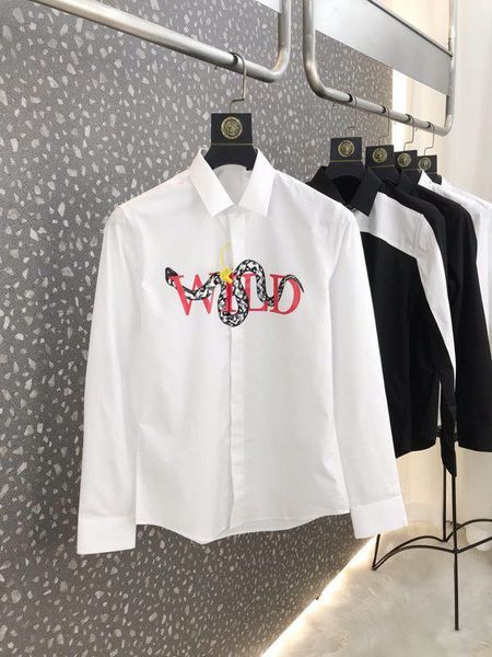 a600116 fashion men's shirts 2020 runway european design party style men's clothing, White;black
a600116 fashion men's shirts 2020 runway european design party style men's clothing, White;black