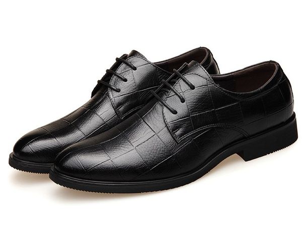 men dress shoes high end luxury italian style fashion men formal shoes brand trend plus size business leather, Black
men dress shoes high end luxury italian style fashion men formal shoes brand trend plus size business leather, Black