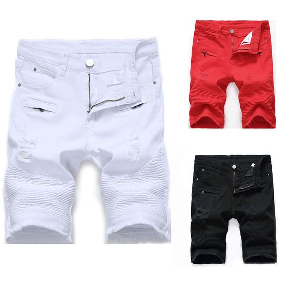 2019 summer men jeans shorts,3 color fashion designer short ripped jeans for men denim shorts knee length, Blue
2019 summer men jeans shorts,3 color fashion designer short ripped jeans for men denim shorts knee length, Blue