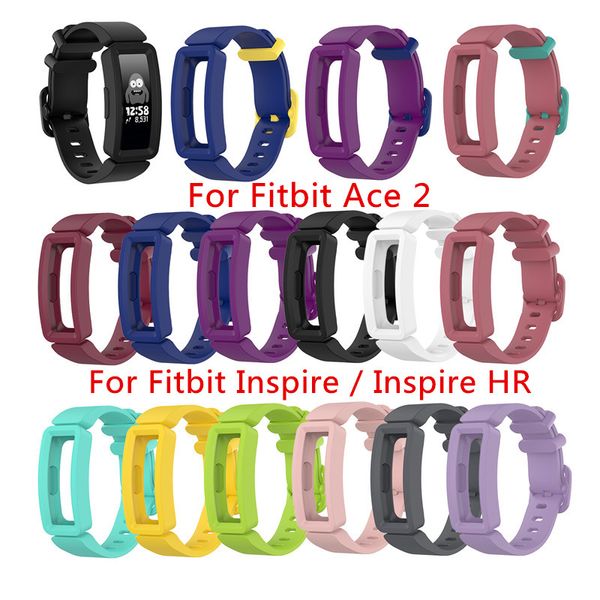 silicone band for fitbit ace 2 ace2 soft watch strap wrist band for fitbit inspire inspire hr kids smartwatch bracelet accessories