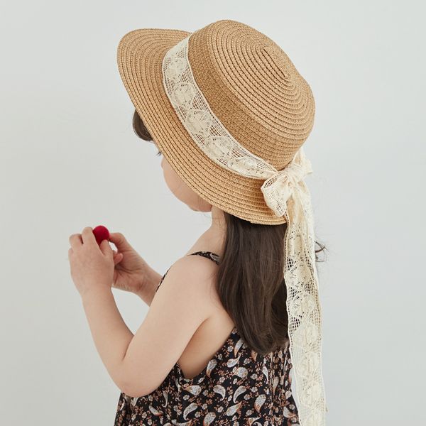 children's straw hat lace ribbon flat straw hat girls sunbonnet summer hipster temperament female parent-child
children's straw hat lace ribbon flat straw hat girls sunbonnet summer hipster temperament female parent-child