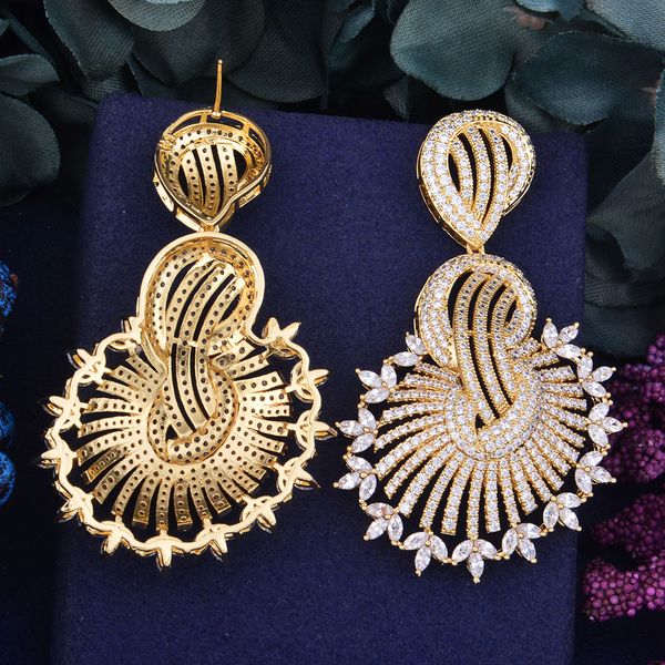 fashion-le 60mm luxury sunflower design full cubic zirconia engagement women wedding party nightclub statment earring fashion jewelry, Silver
fashion-le 60mm luxury sunflower design full cubic zirconia engagement women wedding party nightclub statment earring fashion jewelry, Silver