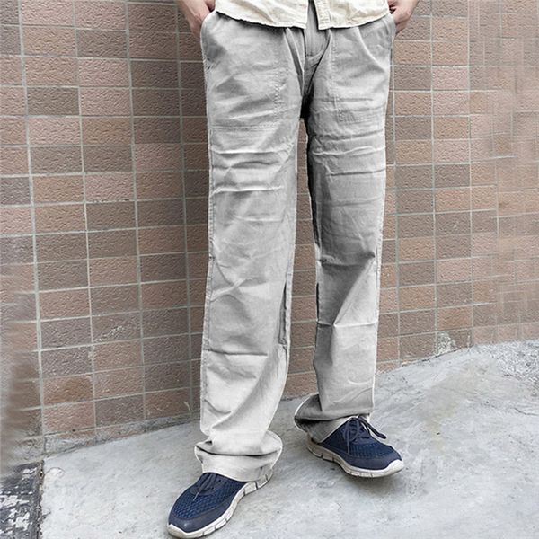 sports pants men sportswear summer men's linen thin section breathable loose elastic straight leg mens pant pantalon homme 2019, Black
sports pants men sportswear summer men's linen thin section breathable loose elastic straight leg mens pant pantalon homme 2019, Black
