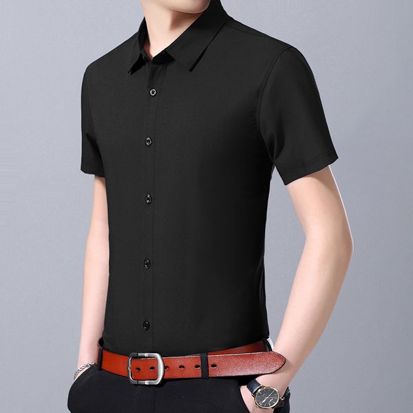 2020 new summer brand slim fit dress casual shirt for men slim fit short sleeve fashion men clothing, White;black
2020 new summer brand slim fit dress casual shirt for men slim fit short sleeve fashion men clothing, White;black
