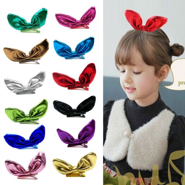 kids girls princess hairpin bunny rabbit ears hair clips pu leather barrettes headwear christmas gift hair accessories, Slivery;white
kids girls princess hairpin bunny rabbit ears hair clips pu leather barrettes headwear christmas gift hair accessories, Slivery;white