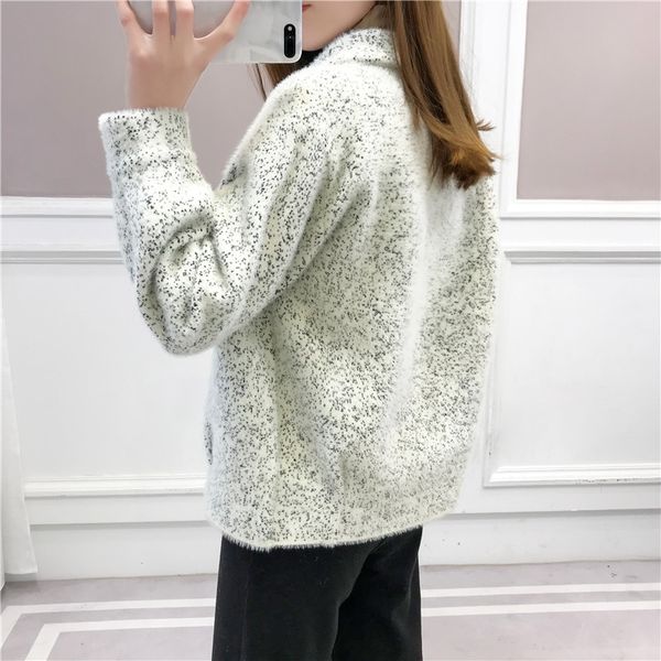 short cashmere jacket coat female spring autumn new korean loose thin imitation gold velvet women sweater knit outerwear coats, Black;brown
short cashmere jacket coat female spring autumn new korean loose thin imitation gold velvet women sweater knit outerwear coats, Black;brown