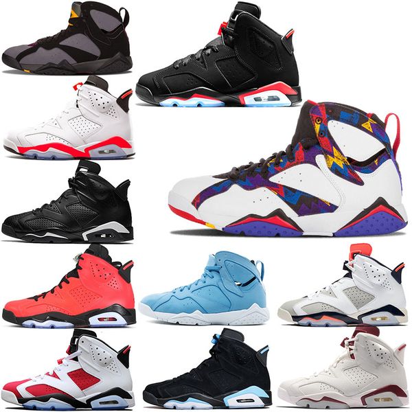 Men 6s Basketball Shoes Sneakers 7s Sweater Women Man VI 6 GS Black Infrared VII UNC Angry bull 7 Olympics Trainers Sport Shoe
Men 6s Basketball Shoes Sneakers 7s Sweater Women Man VI 6 GS Black Infrared VII UNC Angry bull 7 Olympics Trainers Sport Shoe