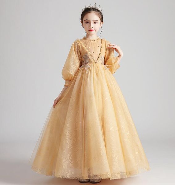 sweet gold lace/tulle sleeves beads girl' pageant dresses flower girls' dresses kids' party dresses holiday custom sz 2-12 d, White;red
sweet gold lace/tulle sleeves beads girl' pageant dresses flower girls' dresses kids' party dresses holiday custom sz 2-12 d, White;red